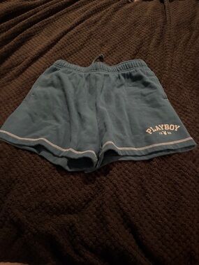 PLAYBOY Teal Blue Women's Athletic Lounge Shorts